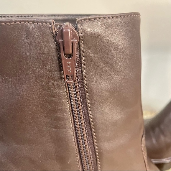 Michelle D Dark Brown Square Toe Ankle Booties Women’s Size 6 - Picture 5 of 12